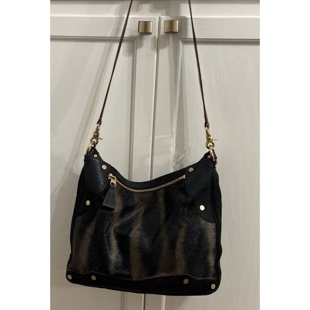 MZ Wallace Metallic Tiger Print Hobo Bag with Gold Hardware